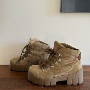 Isabel Marant Brown Lace Up Boots